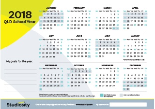 School terms and public holiday dates for QLD in 2018 | Studiosity