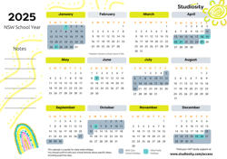 2025 school holiday calendars