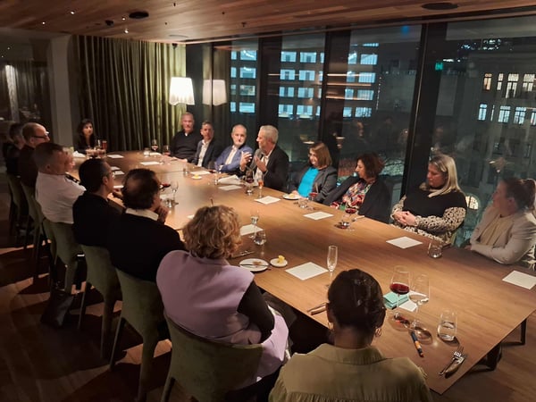 University leaders dining in Melbourne